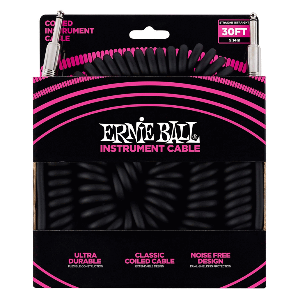 Ernie Ball 30 Foot Coiled Instrument Cable