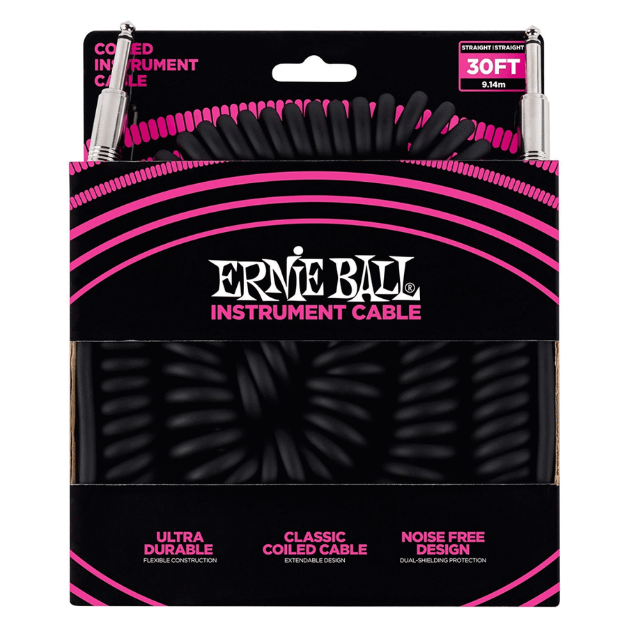 Ernie Ball 30 Foot Coiled Instrument Cable