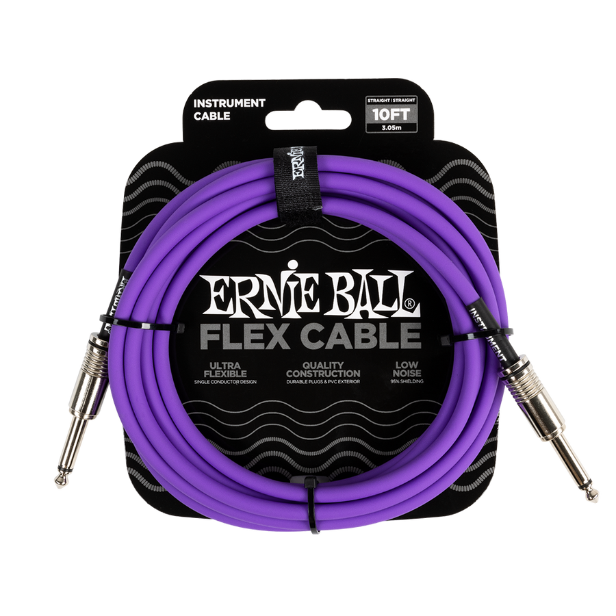 Ernie Ball (P06415) 10ft Flex Instrument Cable Purple
