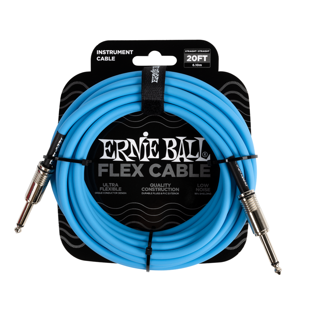 Ernie Ball (P06417) 20ft Flex Instrument Cable Blue