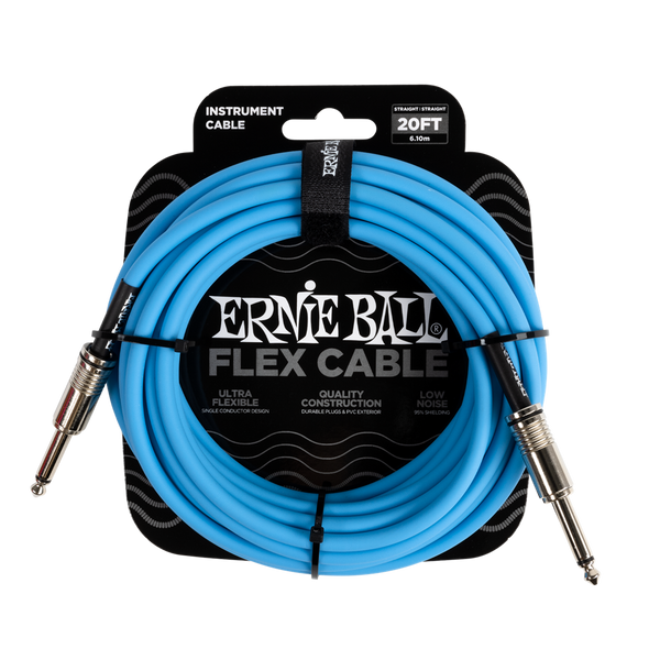 Ernie Ball (P06417) 20ft Flex Instrument Cable Blue