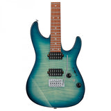 Ibanez AZ24S1F Transparent Turquiose Burst