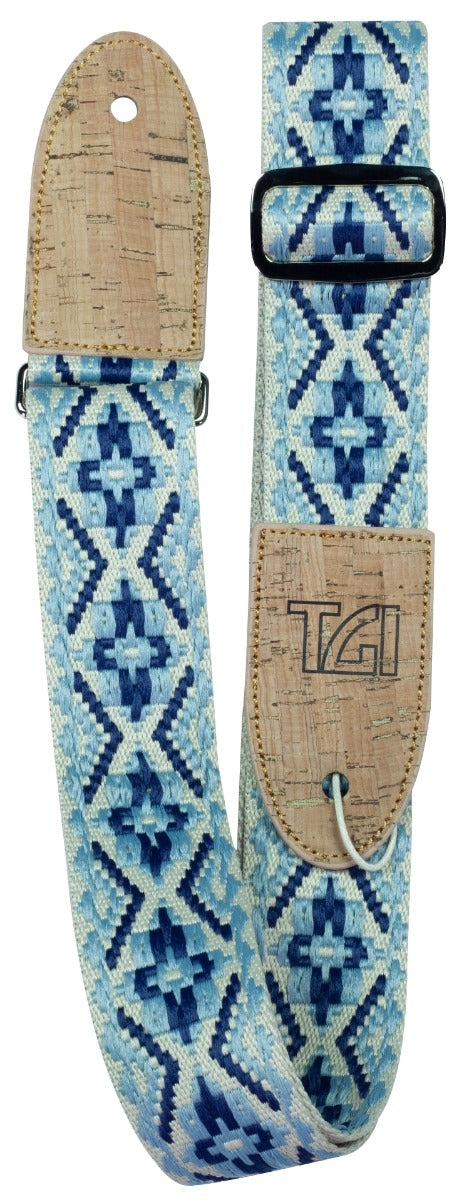TGI TGSV01B Strap Woven Cotton. Vegan. Blue
