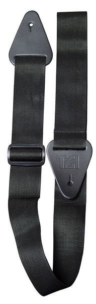 TGI Guitar Strap Woven. Plain Black