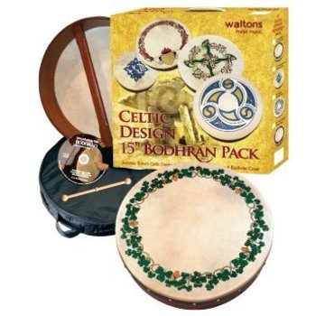 Waltons Bodhran 15" Shamrock
