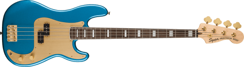 Squier 40th Anniversary Precision Bass  Gold Edition Lake Placid Blue