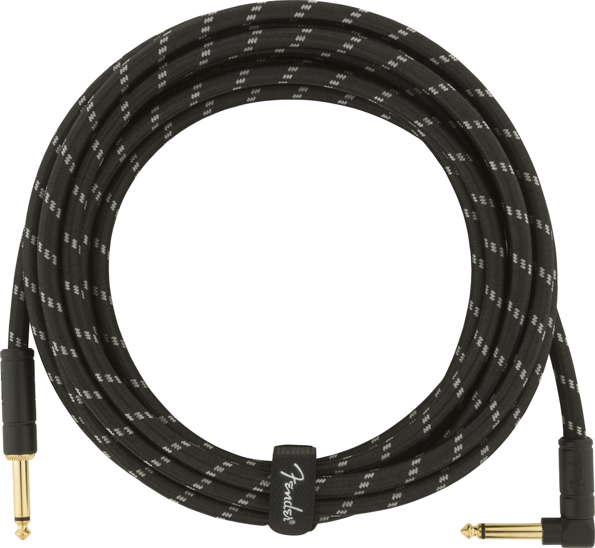 Fender Deluxe 15ft black angled cable