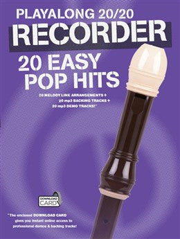 Playalong 20/20 Recorder  20 Easy Pop Hits