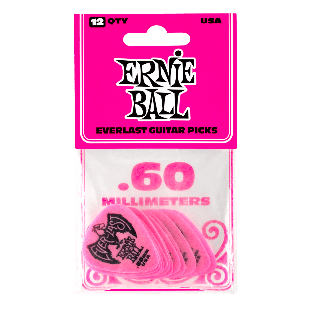 Ernie Ball Everlast picks .60mm (12 Pack)