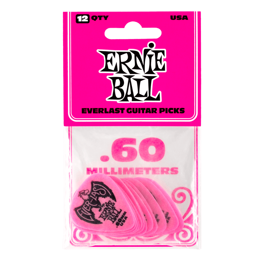 Ernie Ball Everlast picks .60mm (12 Pack)