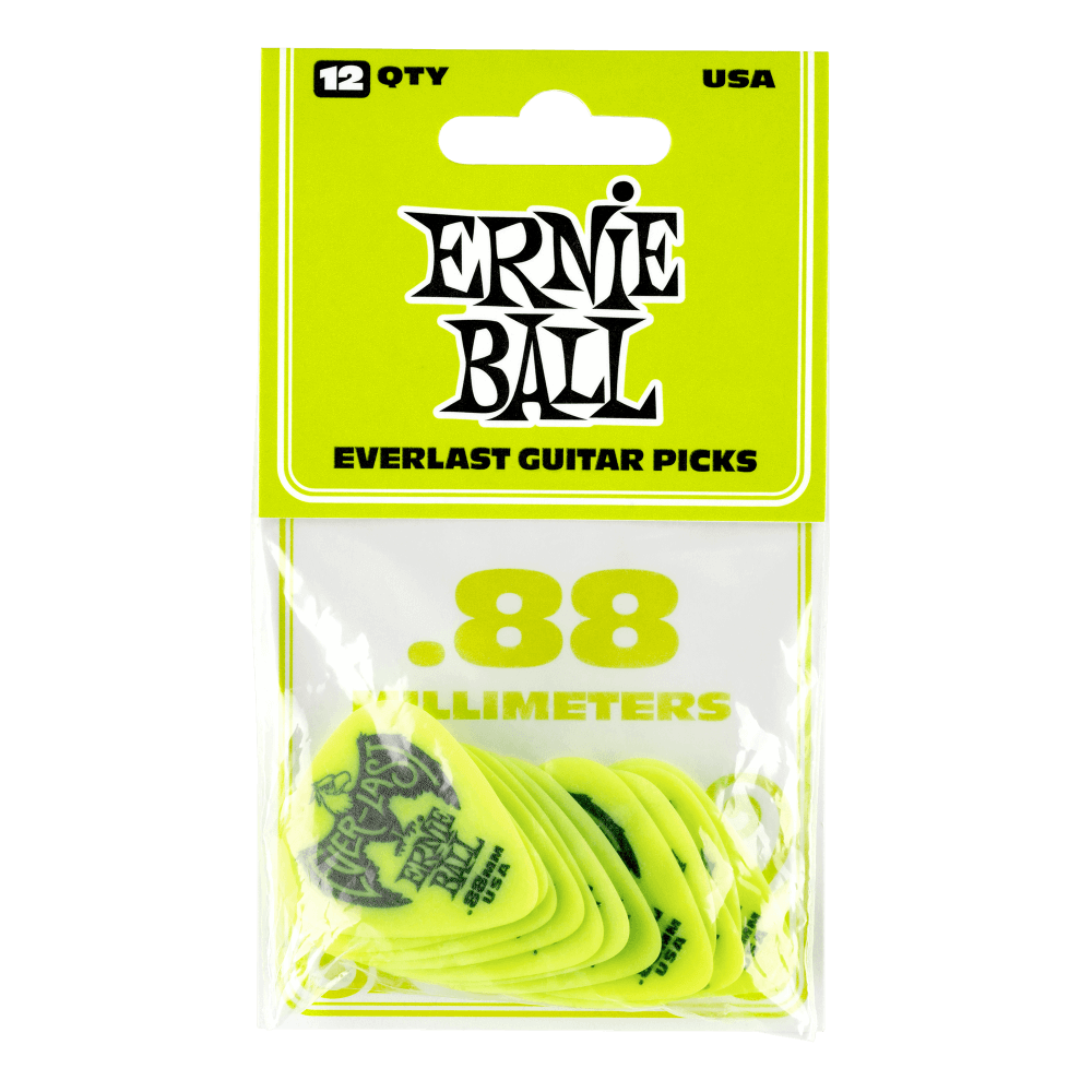 Ernie Ball Everlast picks .88mm (12 Pack)