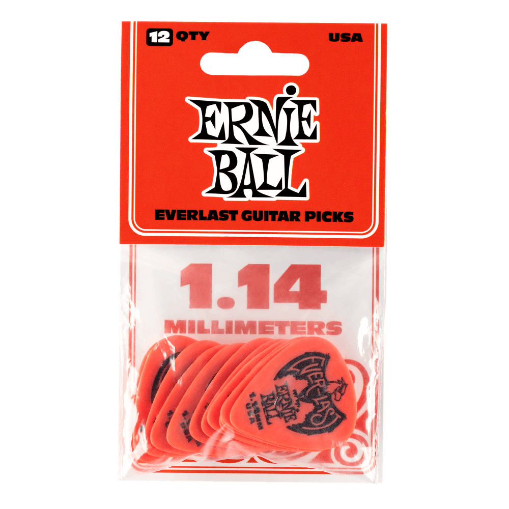 Ernie Ball Everlast picks 1.14mm (12 Pack)