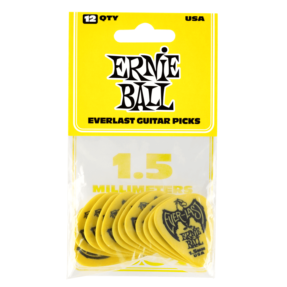 Ernie Ball Everlast picks 1.50mm (12 Pack)