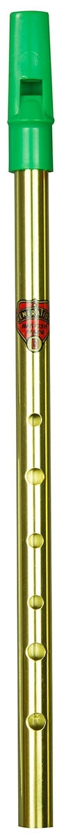 Generation D Brass Green Top Whistle