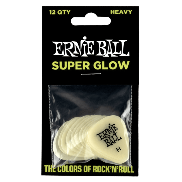 Ernie Ball Glow in the Dark Picks. Heavy pack of 12.