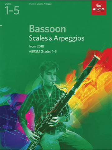 ABRSM Bassoon Scales & Arpeggios Grades 1–5 from 2018