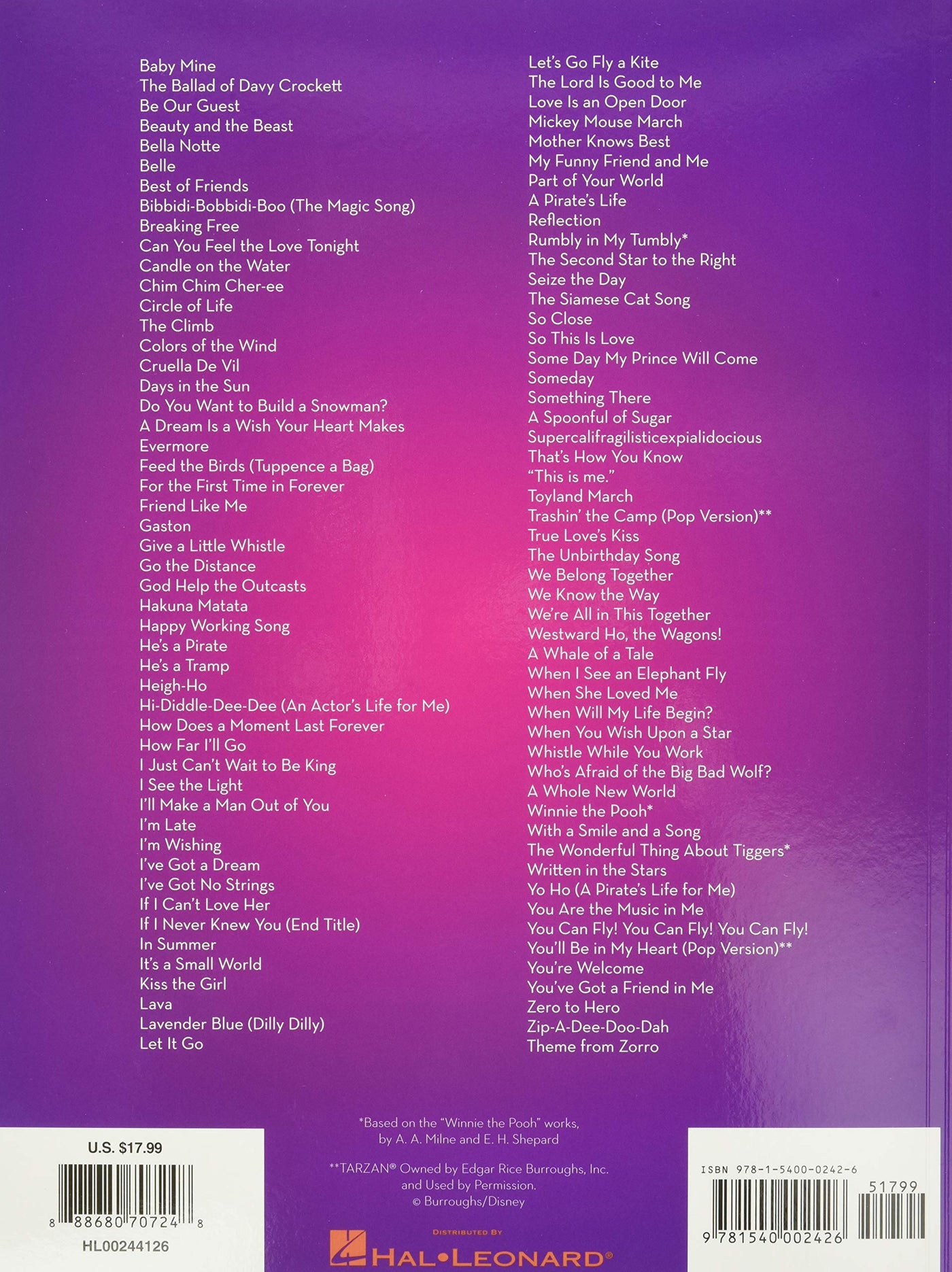 101 Disney Songs Cello