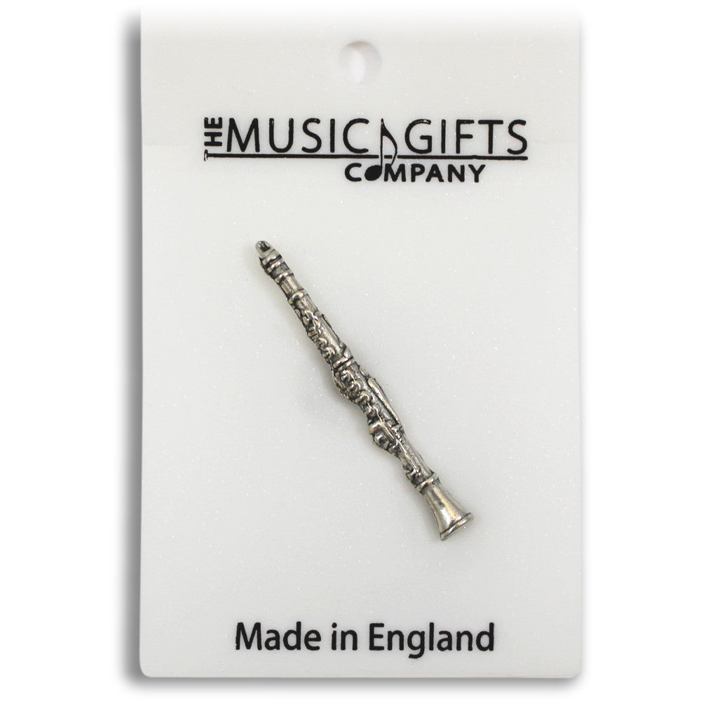 Pewter Clarinet Pin Badge