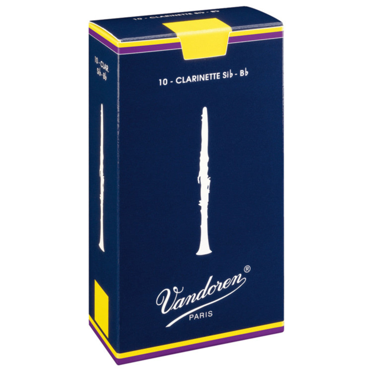 Vandoren Traditional "Blue Box" Bb Clarinet Reeds – Strength 3 (Box of 10)