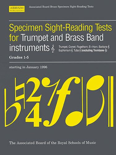 Specimen Sight-Reading Tests For Trumpet And Brass Band Instruments Grades 1-5