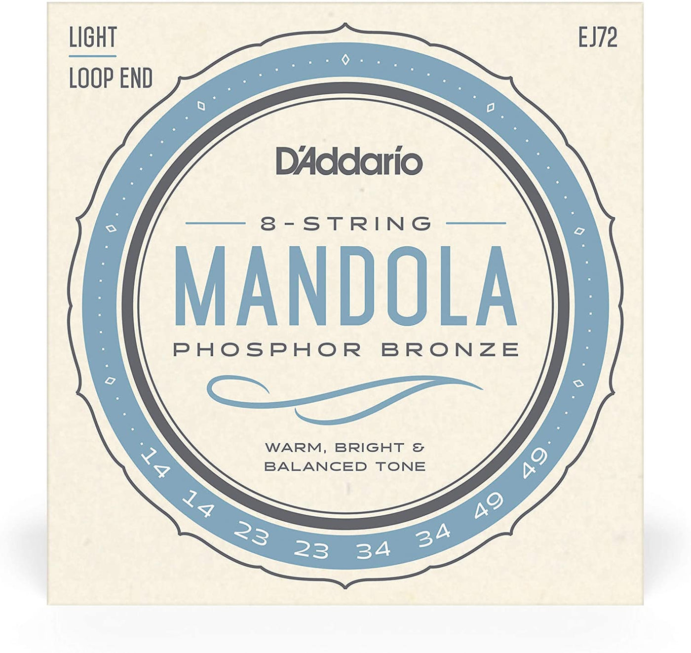 D'Addario EJ72 Mandola Light Strings