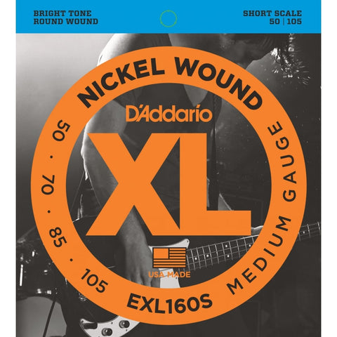 D'Addario EXL160 50-105 Short Scale