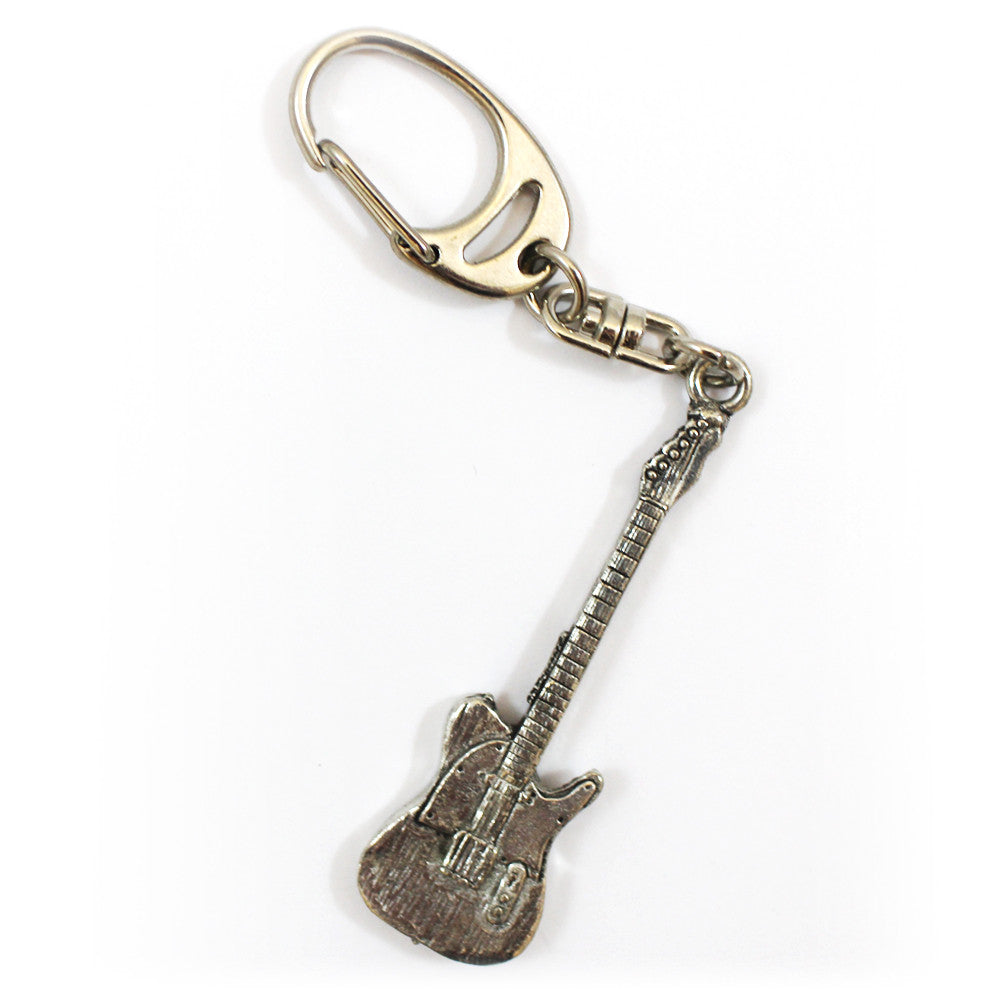 Pewter Electric Guitar Keyring