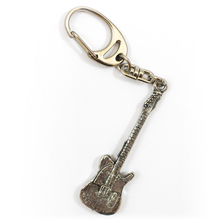 Pewter Electric Guitar Keyring