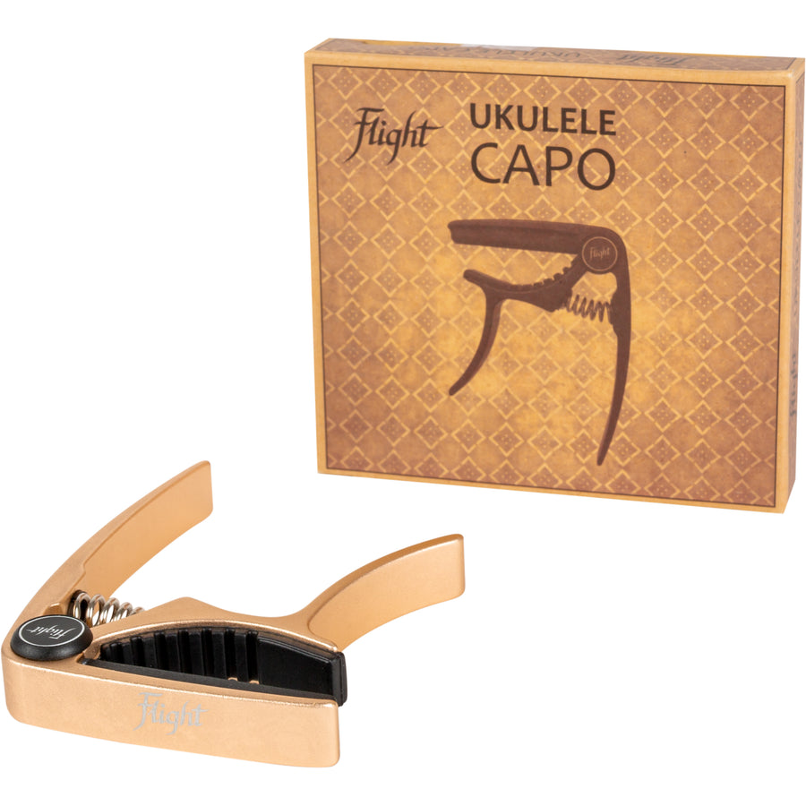 Flight Ukulele Capo Gold