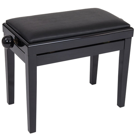 Kinsman Adjustable Piano Bench Polished Ebony