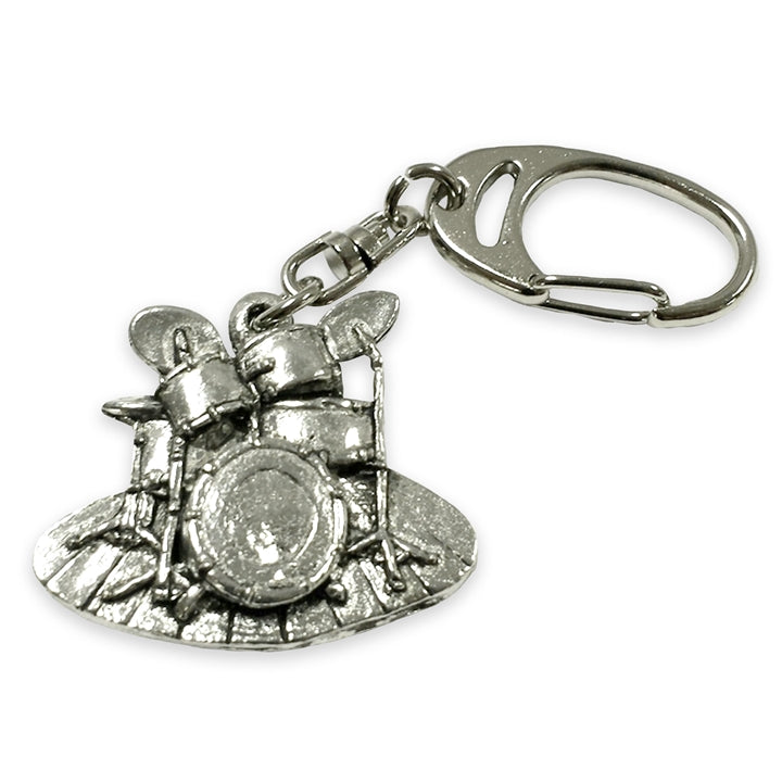Pewter Drum Kit Keyring