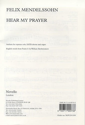 Mendelssohn Hear My Prayer
