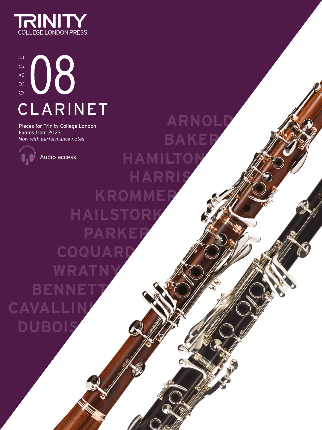 Clarinet Exam Pieces Grade 8 from 2023 Score & Part
