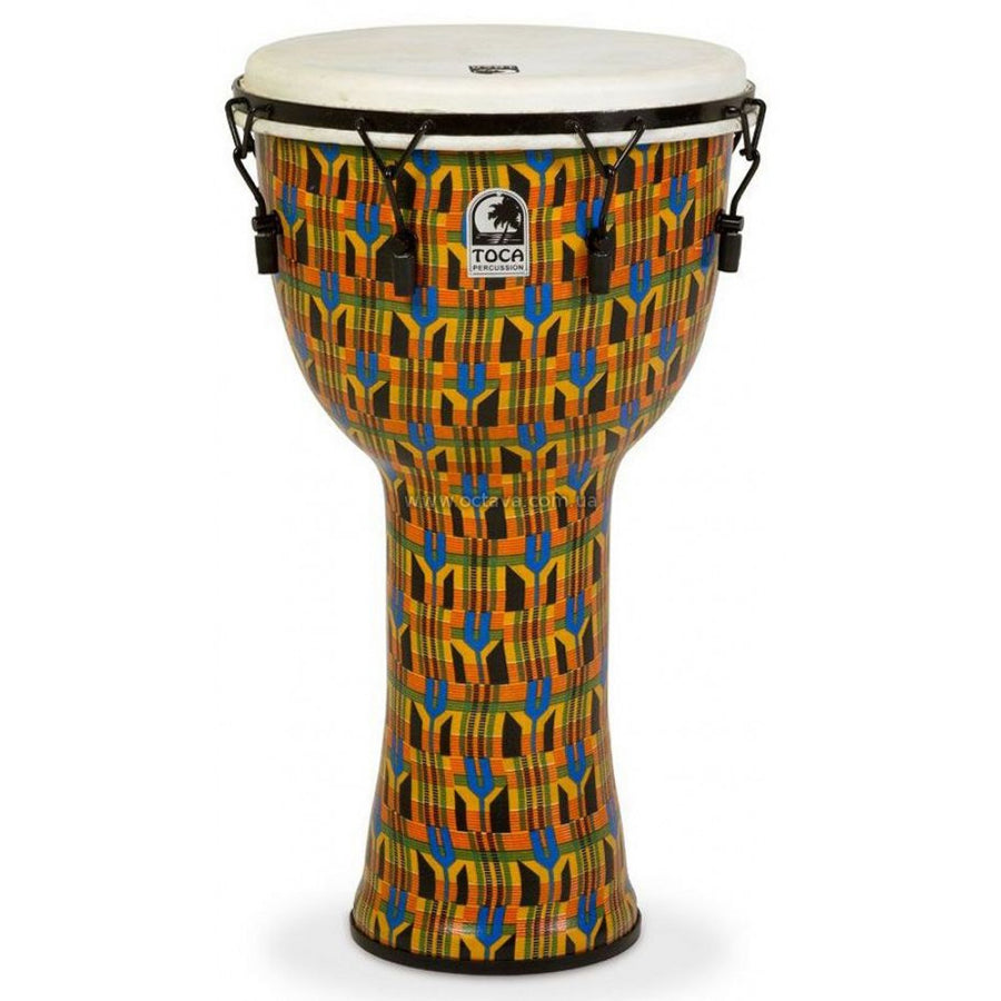 Toca 12" Kente Cloth Mechanically Tuned Djembe