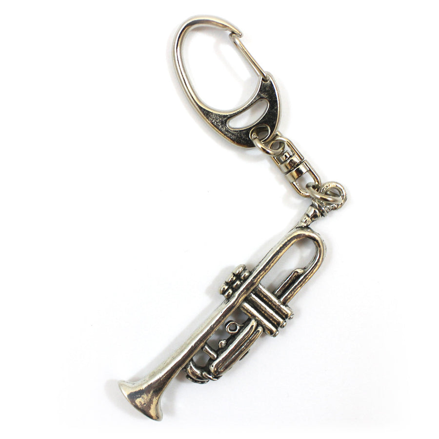 Pewter Trumpet Keyring