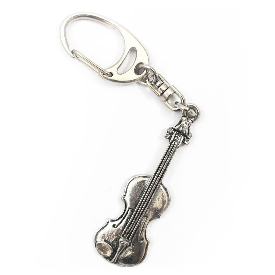Pewter Violin Keyring