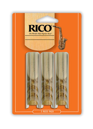 Rico 3 Pack Alto Sax Reeds Strength 2