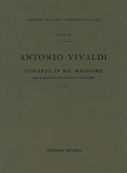 Vivaldi Concerto in G major for 2 mandolins RV532