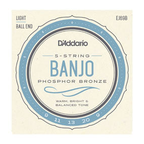 D'Addario J69B 5 String Banjo Ball End