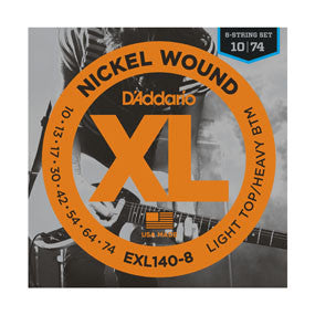 D'addario EXL140 8 String Light Top/Heavy Bottom Strings