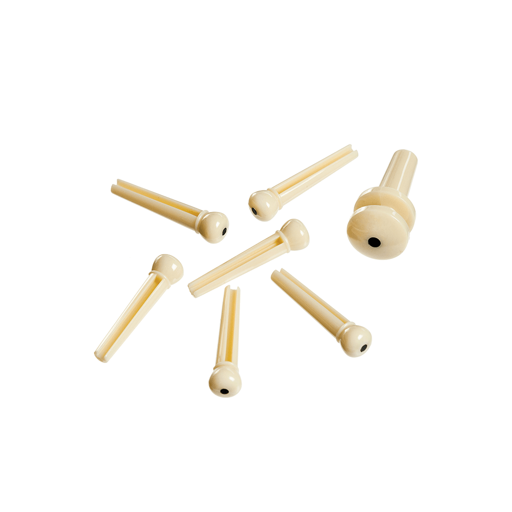 Planetwaves Bridge Pin Set Ivory/Dot