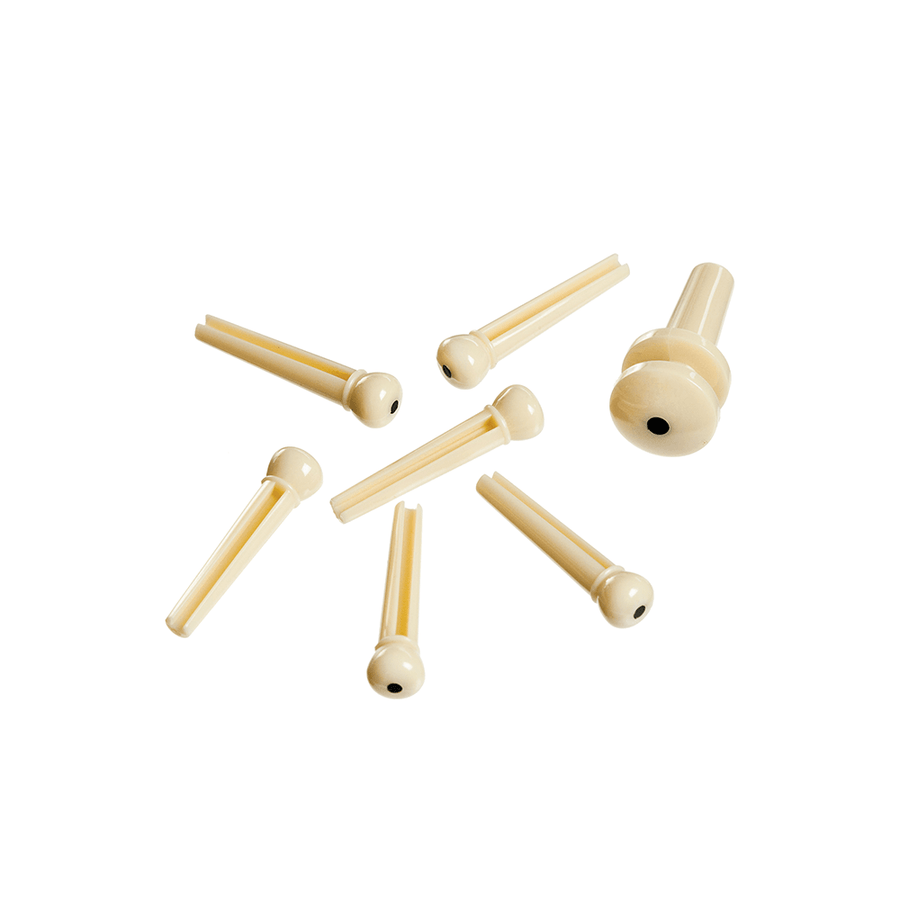 Planetwaves Bridge Pin Set Ivory/Dot