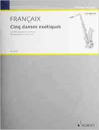Francaix 5 Exotic Dances Saxophone