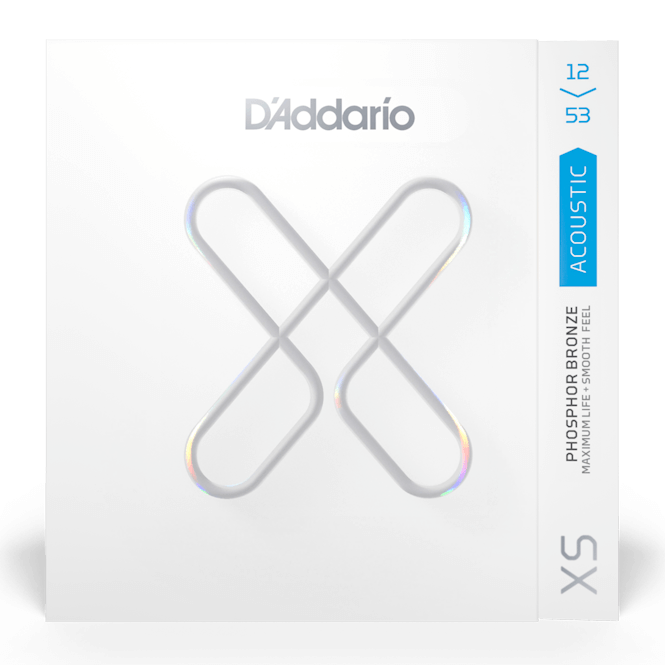 D'addario XS Light 12-53 Acoustic Guitar Strings