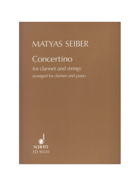 Seiber Concertino For Clarinet