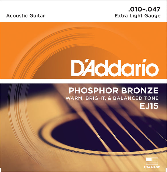 D'addario EJ15 Phosphor Bronze Extra Light