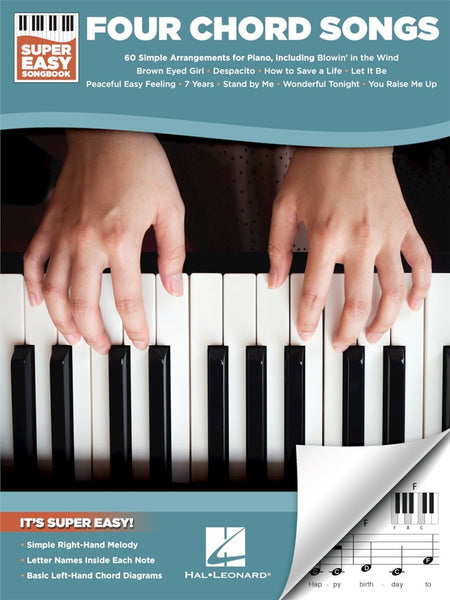 FOUR CHORD SONGS SUPER EASY SONGBOOK PIANO