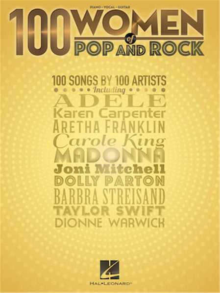 100 WOMEN OF POP AND ROCK PIANO VOCAL AND GUITAR