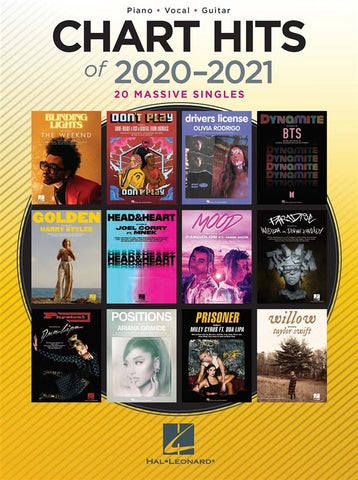 CHART HITS OF 2020-2021 PIANO VOCAL AND GUITAR