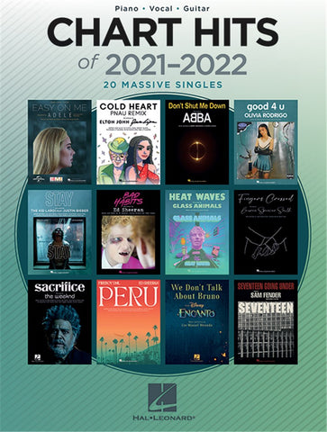CHART HITS OF 2021-2022 PIANO VOCAL AND GUITAR